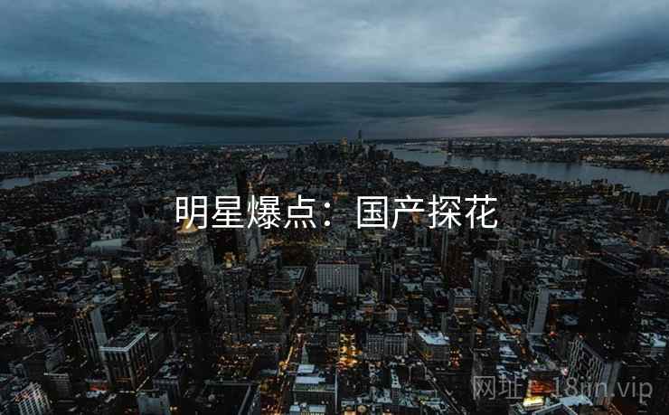 明星爆点：国产探花