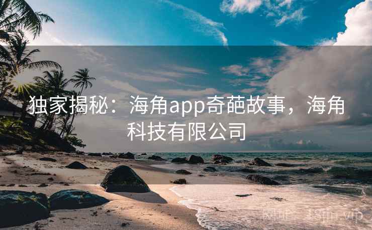 独家揭秘：海角app奇葩故事，海角科技有限公司
