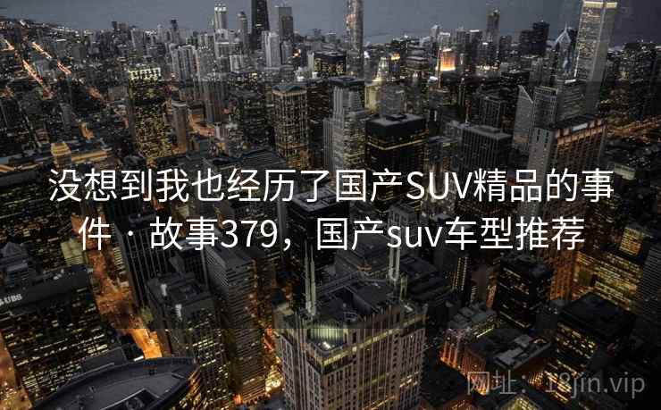 没想到我也经历了国产SUV精品的事件 · 故事379，国产suv车型推荐
