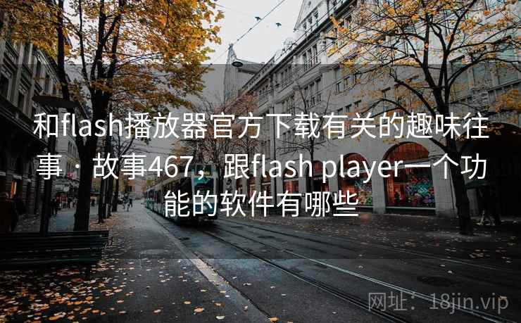 和flash播放器官方下载有关的趣味往事 · 故事467，跟flash player一个功能的软件有哪些